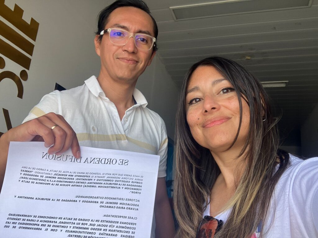 Colocados los avisos de visibilización del habeas corpus colectivo en el Centro de Contraventores